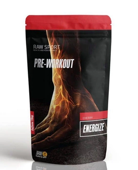 Wegański PRE-WORKOUT Raw Sport - Wiśniowy (240g)