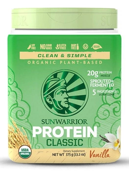 Sunwarrior CLASSIC Protein - Waniliowe białko ryżowe (375g)