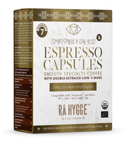 Kapsułki Nespresso BIO kawa z SOPLÓWKĄ JEŻOWATĄ (Lion's Mane / Hericium) - kawa z ekstraktem (10 kapsułek x 5,8g)