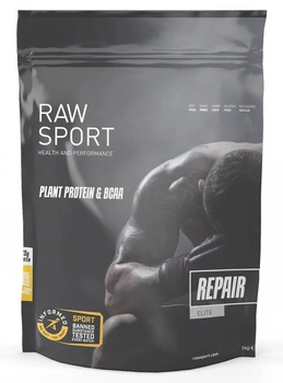 Białko wegańskie RAW SPORT ELITE Repair + BCAA - czekoladowe brownie (1kg)