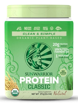 Sunwarrior CLASSIC Protein - Bezsmakowe białko ryżowe (375g)