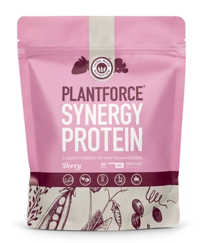 Białko wegańskie Plantforce SYNERGY - owoce leśne (800 g)