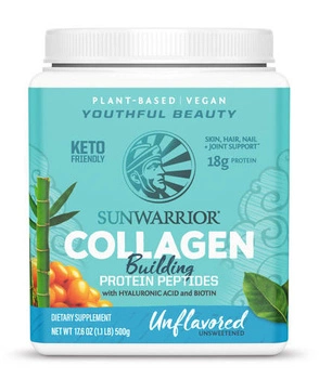Sunwarrior COLLAGEN building protein - Bezsmakowy - wegańska mieszanka stymulująca produkcję kolagenu COLLAGREEN (500g / 20 porcji)