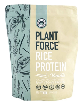 Białko ryżu PLANTFORCE - RICE protein - Waniliowe (800 g)