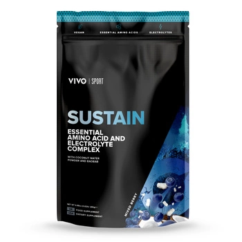 SUSTAIN (EAA i BCAA) Jagodowy - wegańskie aminokwasy + naturalne elektrolity (280 g/20 porcji)