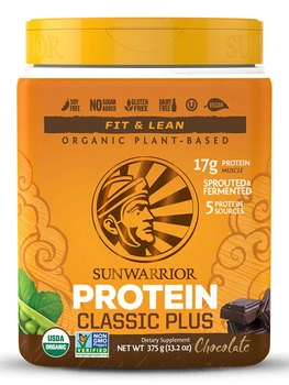 Sunwarrior PLUS - Czekoladowe białko wegańskie (375g)