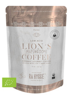 BIO KAWA z SOPLÓWKĄ Ra Hygge drobno mielona do espresso - ekologiczna, niskokwasowa z ekstraktem soplówki jeżowatej (227g)