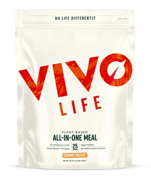 Vivo Life ALL-IN-ONE (WHOLE) Karmelowy biszkopt - białko wegańskie, witaminy i składniki mineralne (1 kg/25 porcji)