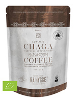 BIO KAWA z CHAGA Ra Hygge w ziarnach - ekologiczna, niskokwasowa z ekstraktem Chaga (227g)