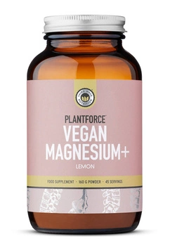 Plantforce Magnesium+ (MAG OSTEO) - jonowy cytrynian magnezu z D3 i K2 - 45 porcji/88 porcji (160 g) smak: egzotyczna cytryna