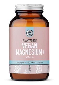 Plantforce Magnesium+ (MAG OSTEO) - jonowy cytrynian magnezu z D3 i K2 - 45 porcji/88 porcji (160 g) smak: neutralny