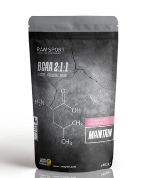 Wegańskie BCAA - Raw sport MAINTAIN - Truskawkowy (240g)