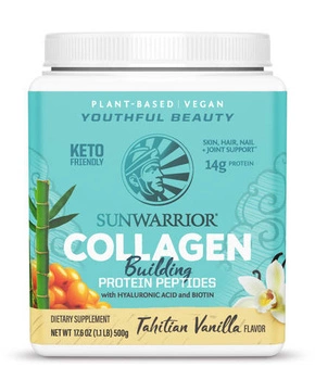 Sunwarrior COLLAGEN building protein - Waniliowy - Wegańska mieszanka stymulująca produkcję kolagenu COLLAGREEN (500g / 20 porcji)