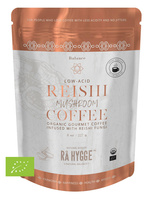BIO KAWA z REISHI Ra Hygge średnio mielona do filtrów - ekologiczna, niskokwasowa z ekstraktem Reishi (227g)