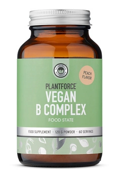 NATURALNE witaminy B - roślinny B kompleks Plantforce (60 porcji/120g)