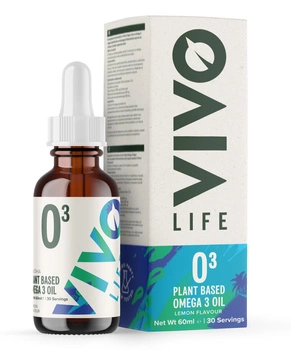 Wegańskie OMEGA 3 (DHA/EPA) - Vivo Life - o smaku cytrynowym - 60 porcji/30 porcji (60 ml)