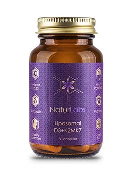 Wegańska Liposomalna Witamina D3+K2 - NaturLabs (30 porcji)