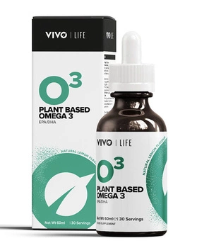 Wegańskie OMEGA 3 (DHA/EPA) - Vivo Life o smaku cytrynowym - 60 porcji/30 porcji (60 ml)