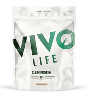 Clean Protein Vivo Life - waniliowe białko wegańskie, 6 składników (900 g / 30 porcji)